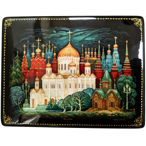 Casket "Moscow" with 4 caskets, Palekh